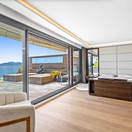 Ref 2043 - Penthouse With Panoramic Sea View For Rent Apartman Cannes
